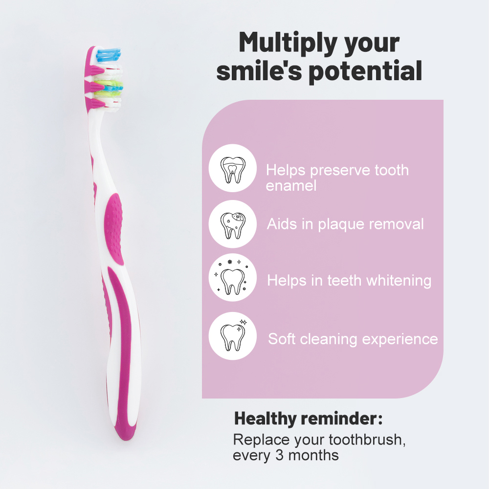 Wholesale Customized Double Sided Toothbrush For Adults