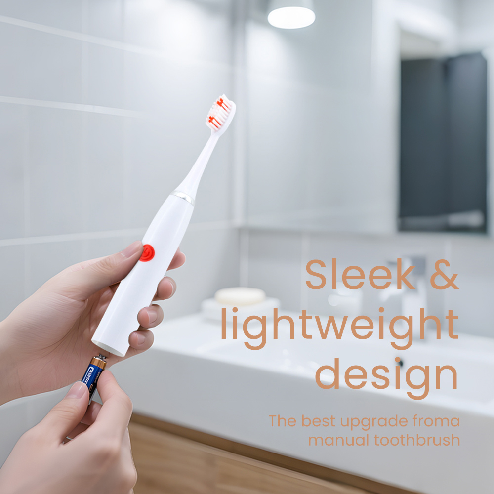 Battery Operated Hot Selling Portable Cordless Soft Bristle Electric Toothbrush