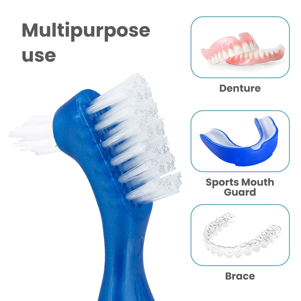 Professional False Teeth Cleaning Brush Denture Brushes Wholesale