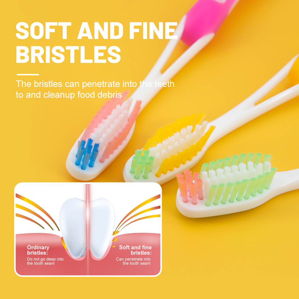 Customize Soft Tapered Bristles Adult Toothbrush in Individual Blister