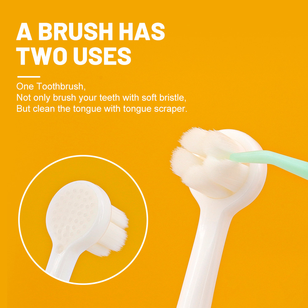Wholesale 360 3D Design Cute Cartoon Shape Extra Soft Nano Bristle Kids Toothbrush
