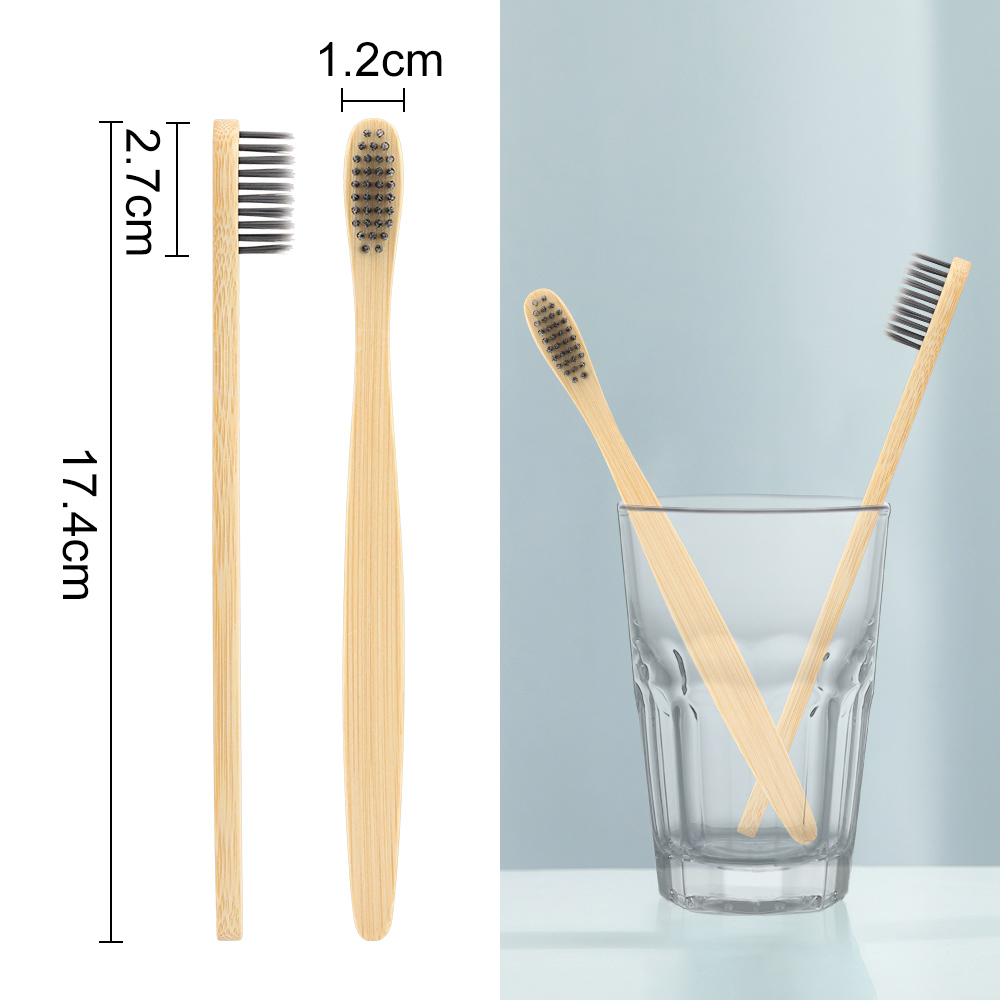Personalized BPA-Free Biodegradable Bamboo Toothbrush For Adult & Kids