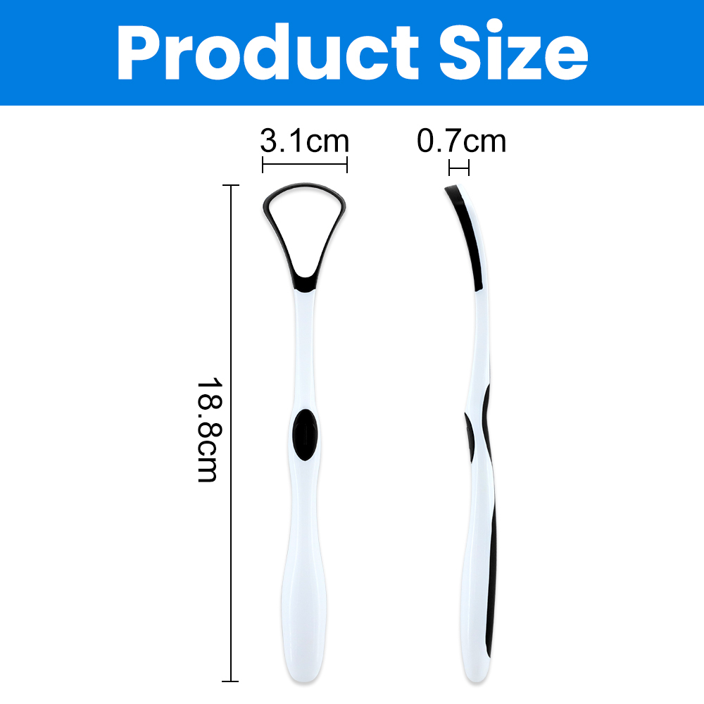 Factory Direct Sale Portable Eco-Friendly Plastic Tongue Scraper