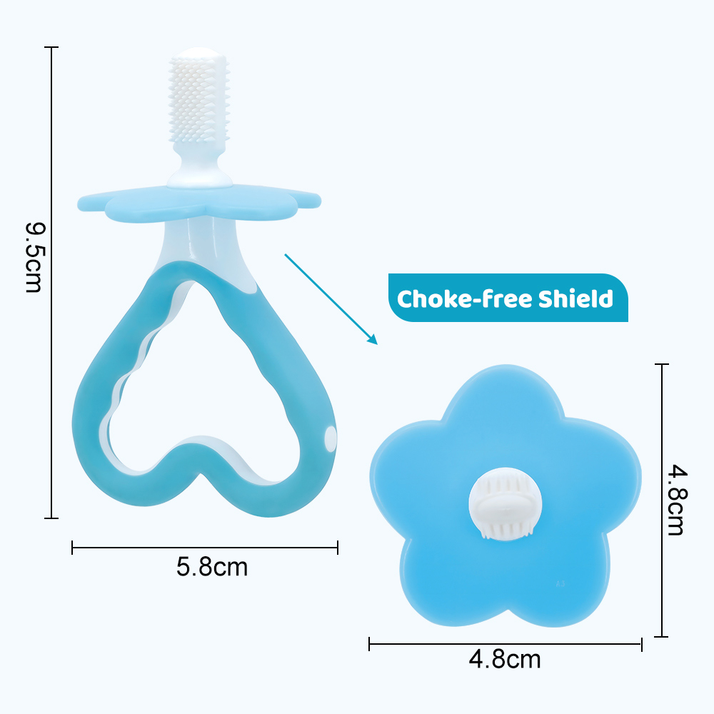 Wholesale BPA-Free Food-Grade Silicone Training Infant Teething Brush