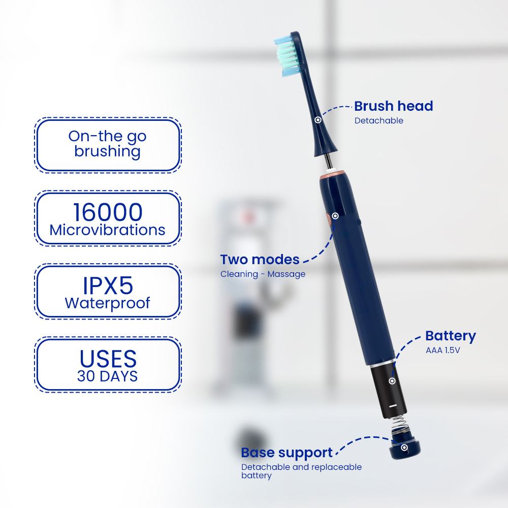 High Quality IPX5 Waterproof Sonic Electric Toothbrush with Medium Bristle For Adult