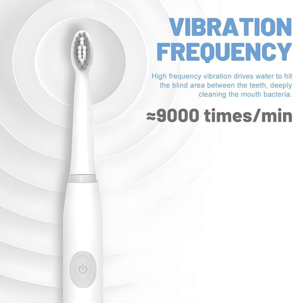 Private Label Battery Portable Waterproof Electric Toothbrush for Adults