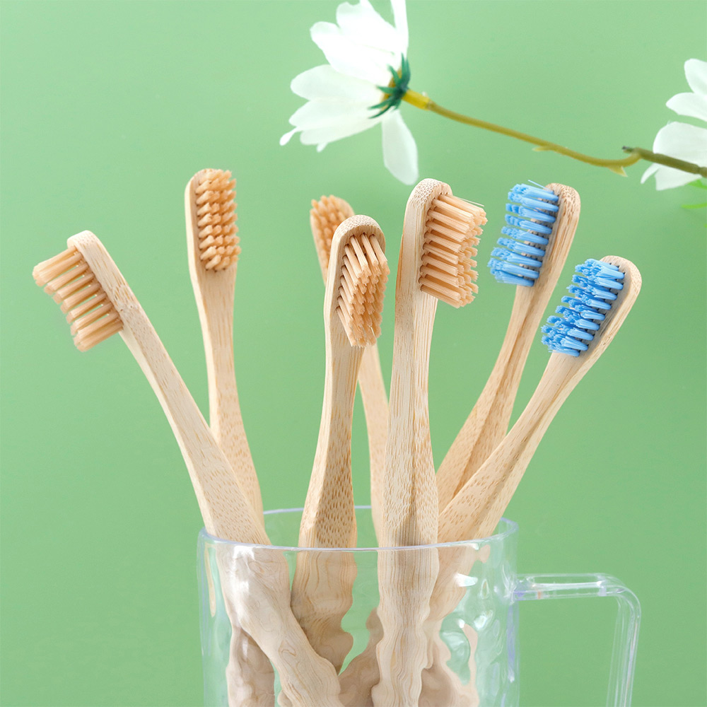 Wholesale Custom Wooden Biodegradable Bambo Eco- Friendly Toothbrush