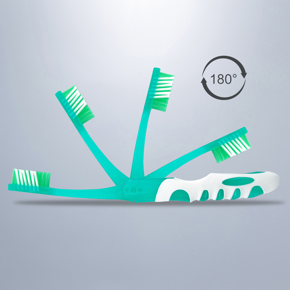 Bulk Customized 180° Foldable Portable Travel Toothbrush
