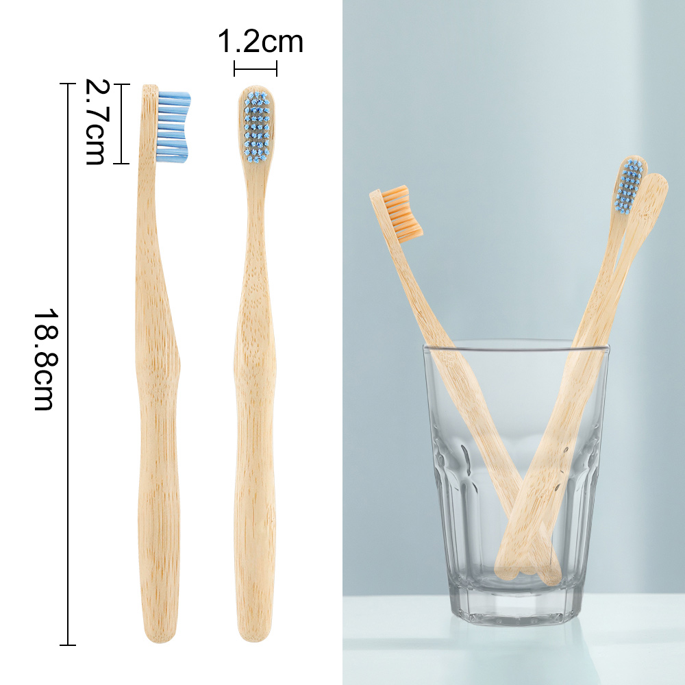Wholesale Custom Wooden Biodegradable Bambo Eco- Friendly Toothbrush