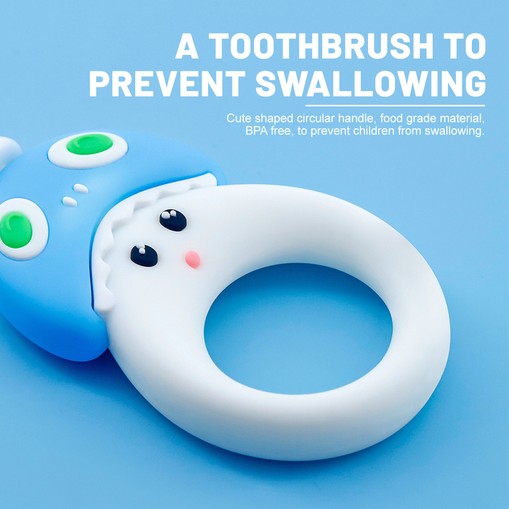Customize Cute Round Handle Infant Oral Care Tooth Brush