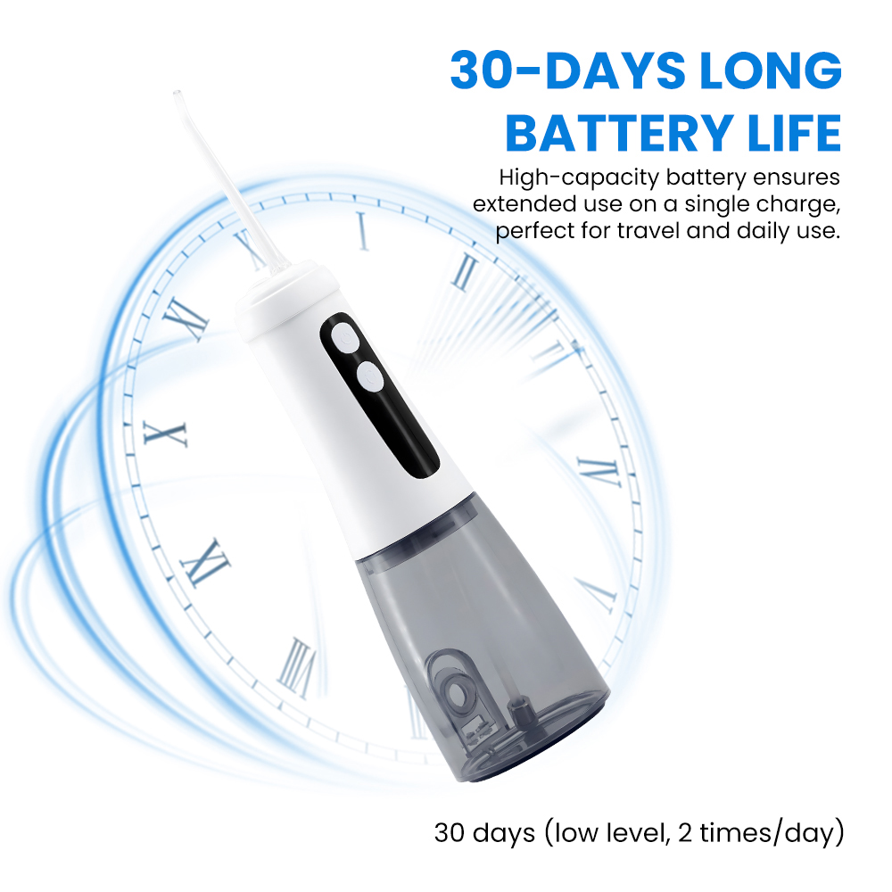 Wholesale Cordless Handheld Portable Electric Dental Water Flosser with 4 Nozzles