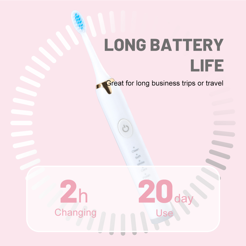 Wholesale IPX7 Waterproof Rechargeable Portable Travel Sonic Electric Toothbrush