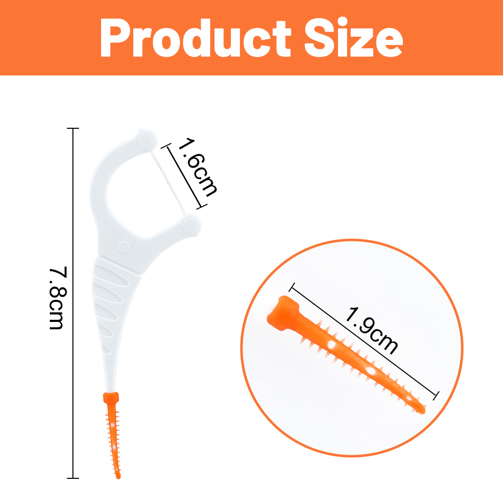 Private Label Customized 2-in-1 Multi-functional Dental Floss Picks