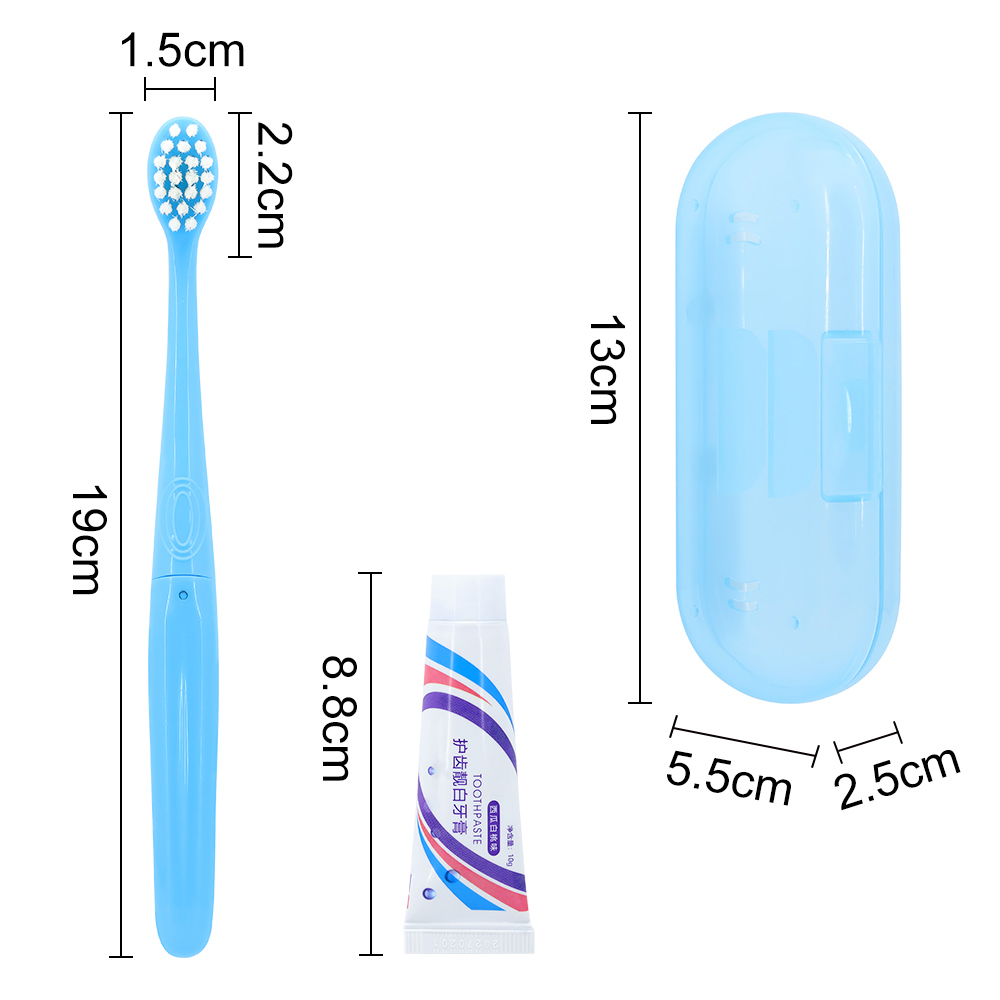 OEM Travel Toothbrush Set with Portable Case