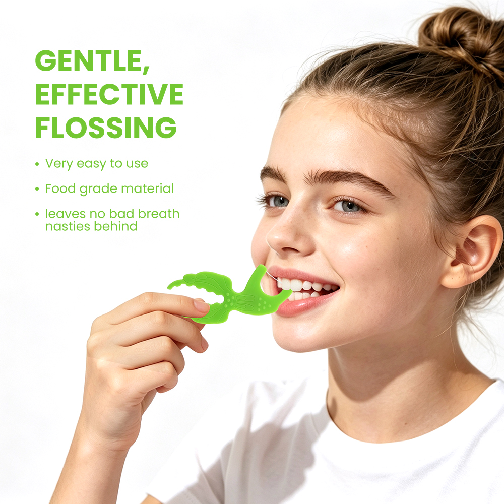 Premium Dental Floss Picks Oral Care Flossers with Anti-Slip Handle Copy