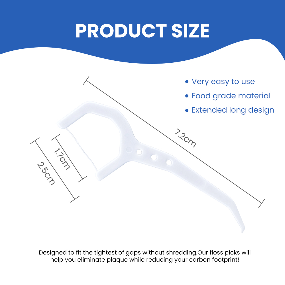 Customized Personal logo Oral Hygiene Floss Toothpick Copy