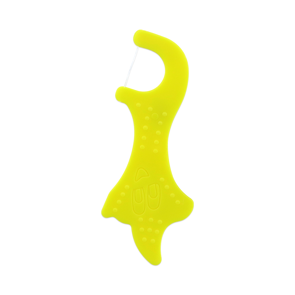 Soporte para palillos de hilo dental para niños. Material personalizado. Sabor. Paquete. Copia.