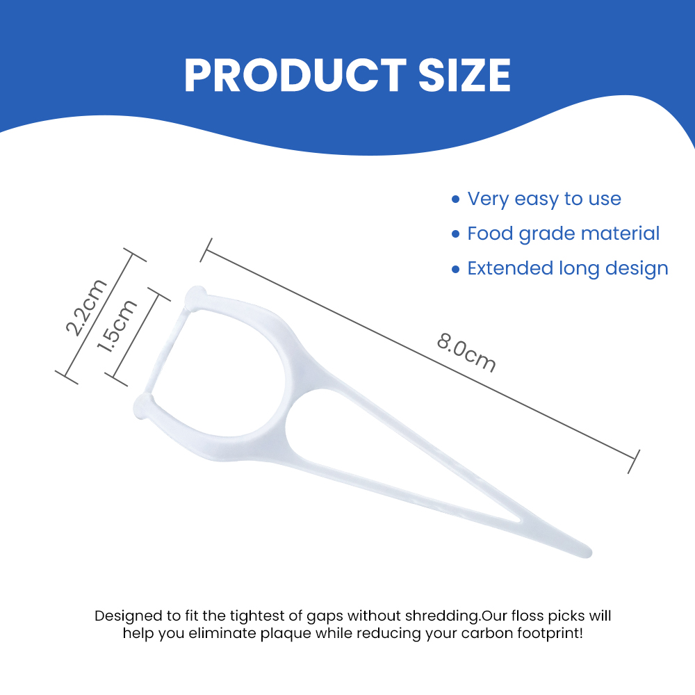 Best Selling Unwaxed Food Grade Dental Floss Picks Manufacturer Copy