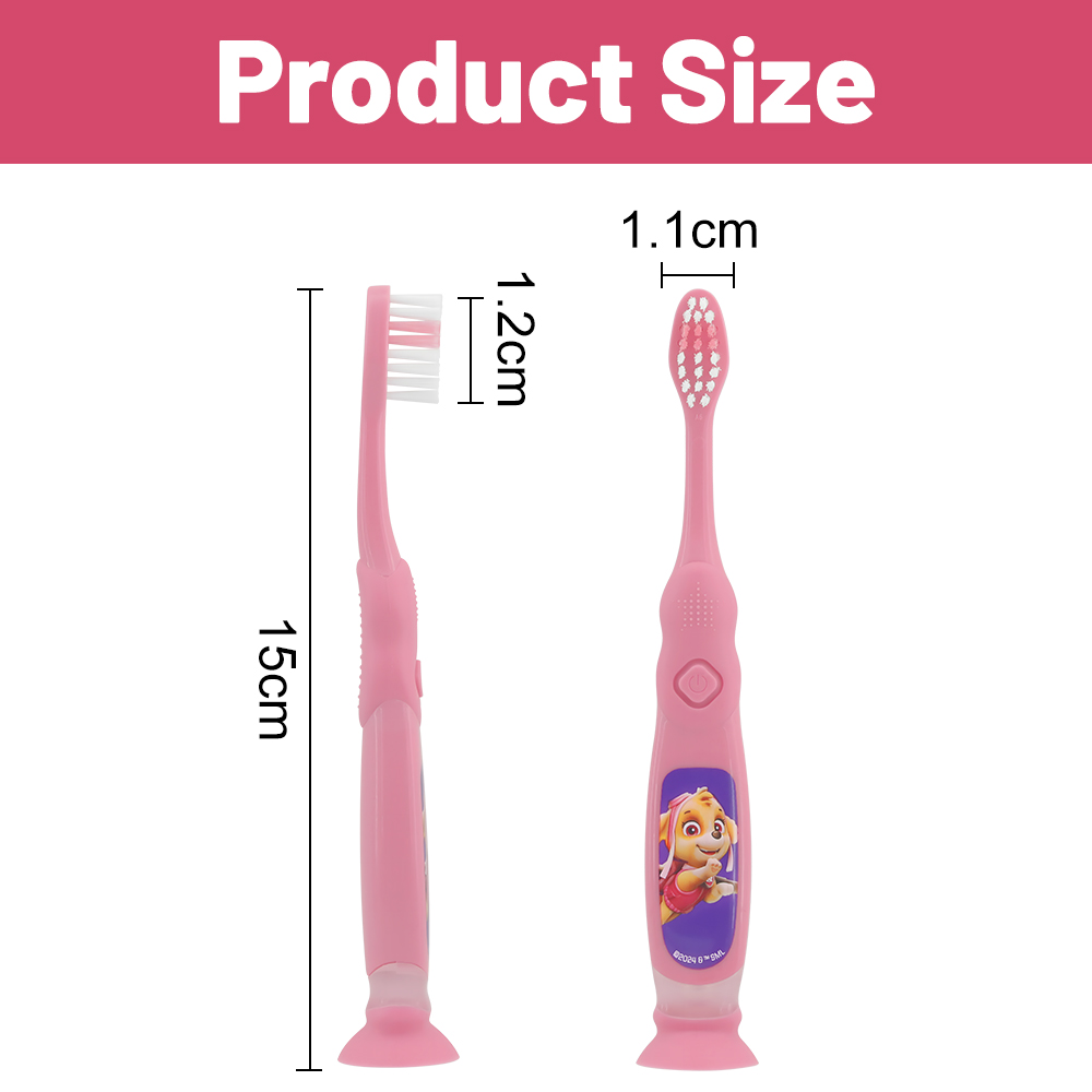 Kids LED Light Up Flashing Toothbrush with Suction Cup