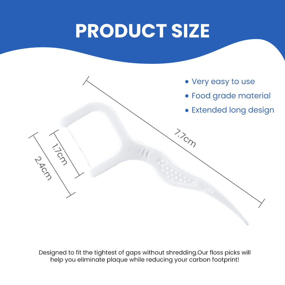 Palito de fio dental descartável de plástico ecológico personalizado (cópia)