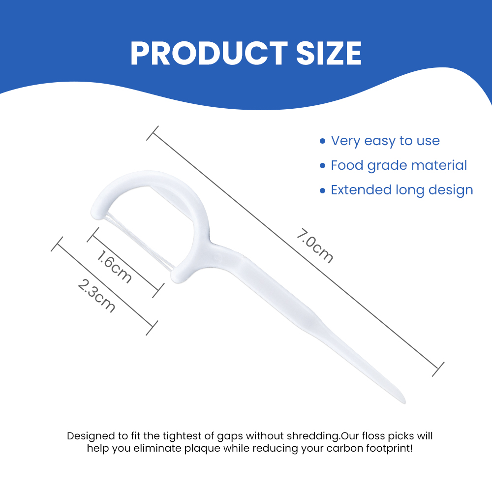 OEM Customize Dental Orthodontic Mint PTFE Floss Picks for Teeth Cleaning Copy