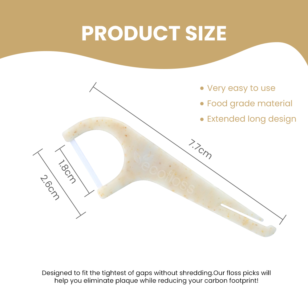 Customized Eco-Friendly Disposable Plastic Dental Flosspick Copy