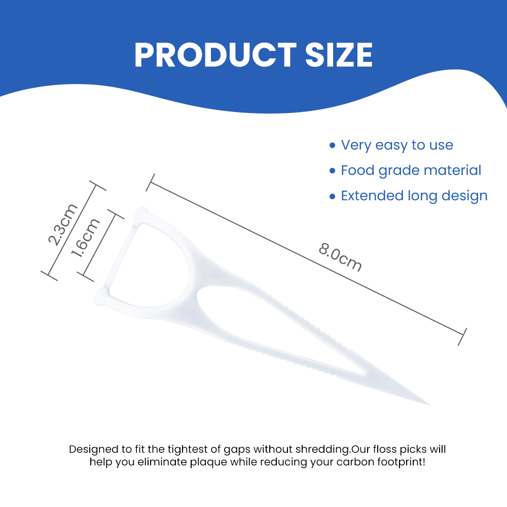 Logotipo personalizado para higiene bucal, fio dental e palito de dente.