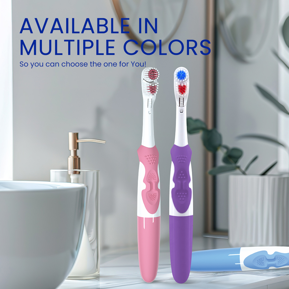 Battery Operated Rotary Electric Toothbrush With Replaceable Brush Head Copy
