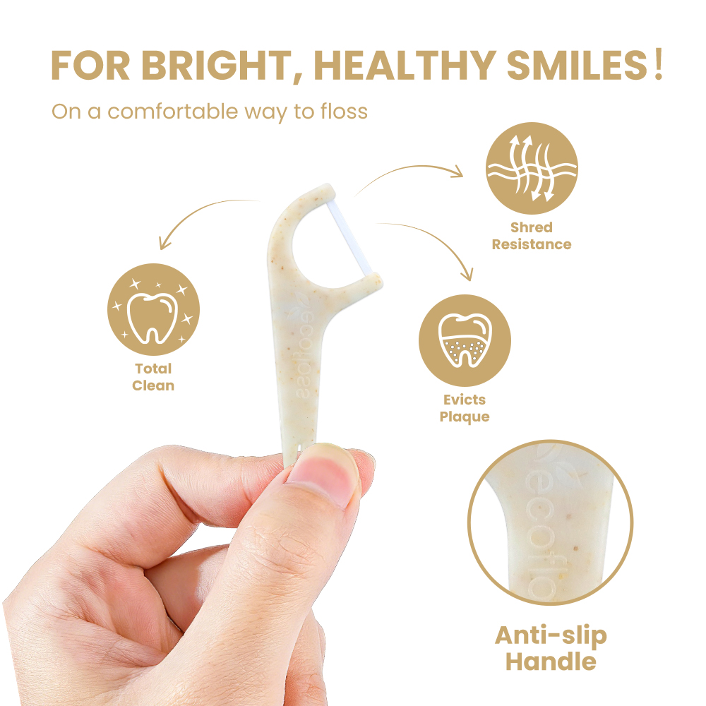 Customized Eco-Friendly Disposable Plastic Dental Flosspick Copy