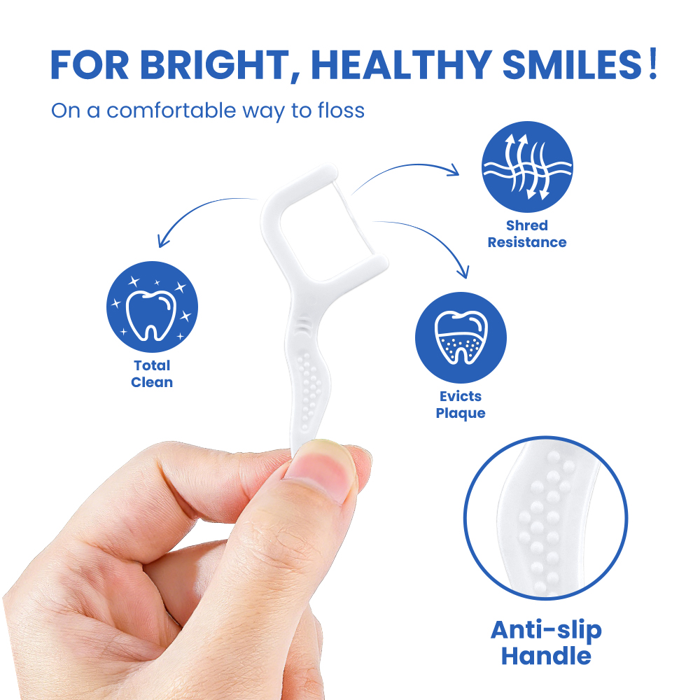 Palito de fio dental descartável de plástico ecológico personalizado (cópia)