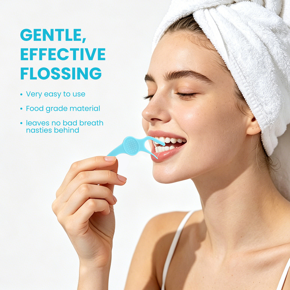 Copia de hilo dental desechable de plástico ecológico personalizado