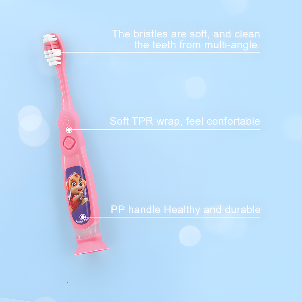 Kids LED Light Up Flashing Toothbrush with Suction Cup