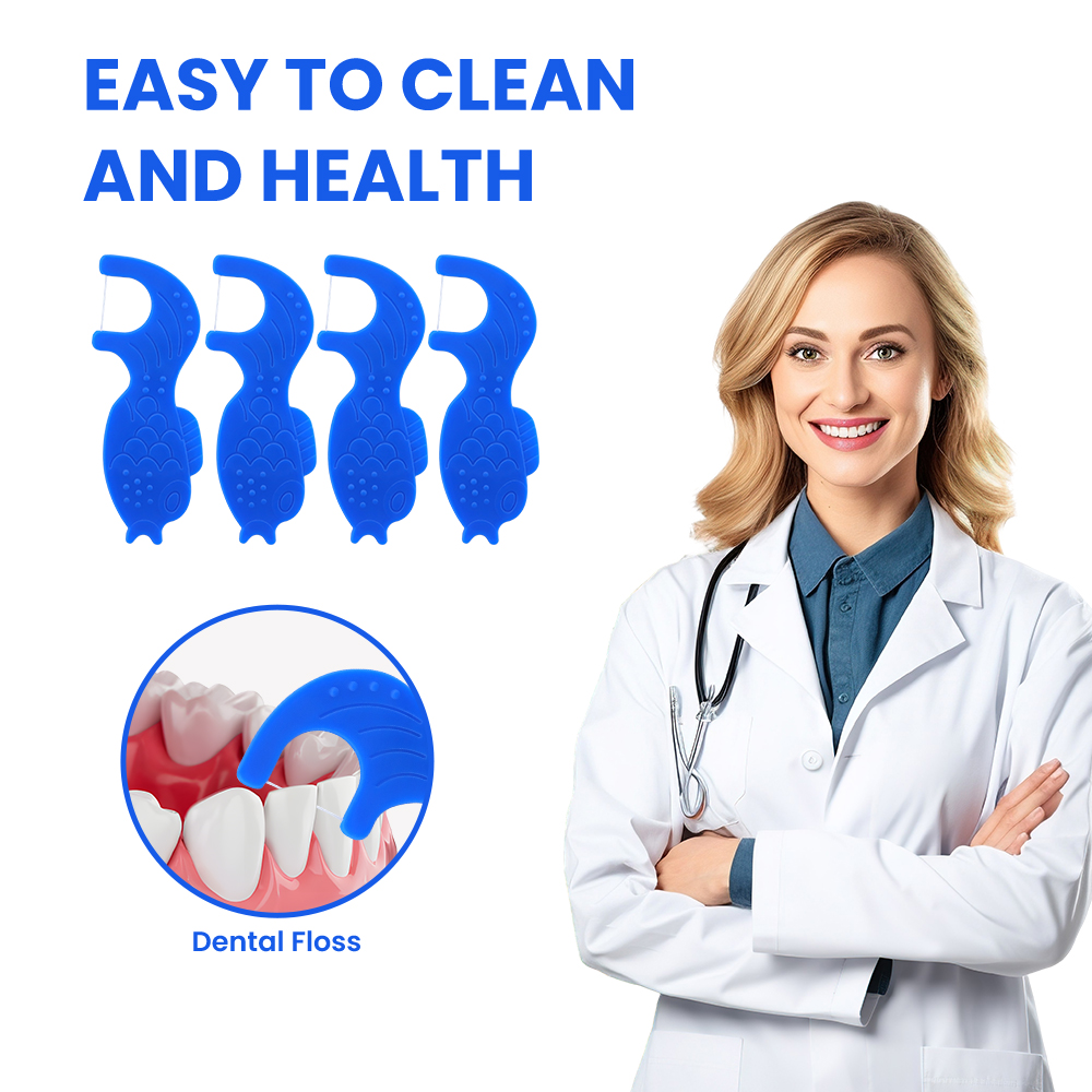 خيط تنظيف الأسنان للأطفال من Freshday OEM/ODM على شكل حيوانات (نسخة طبق الأصل)