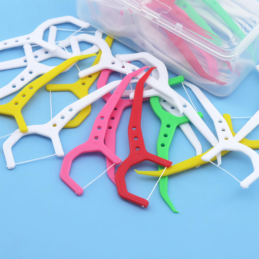 Customized Personal logo Oral Hygiene Floss Toothpick Copy