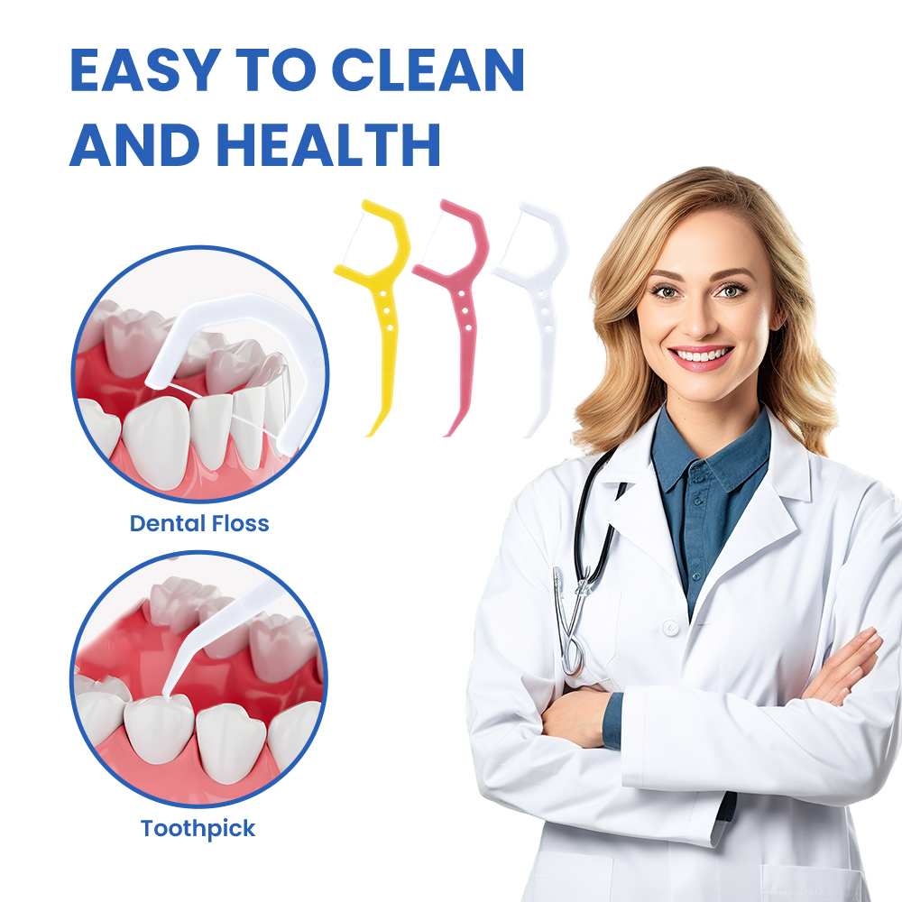 Customized Personal logo Oral Hygiene Floss Toothpick Copy