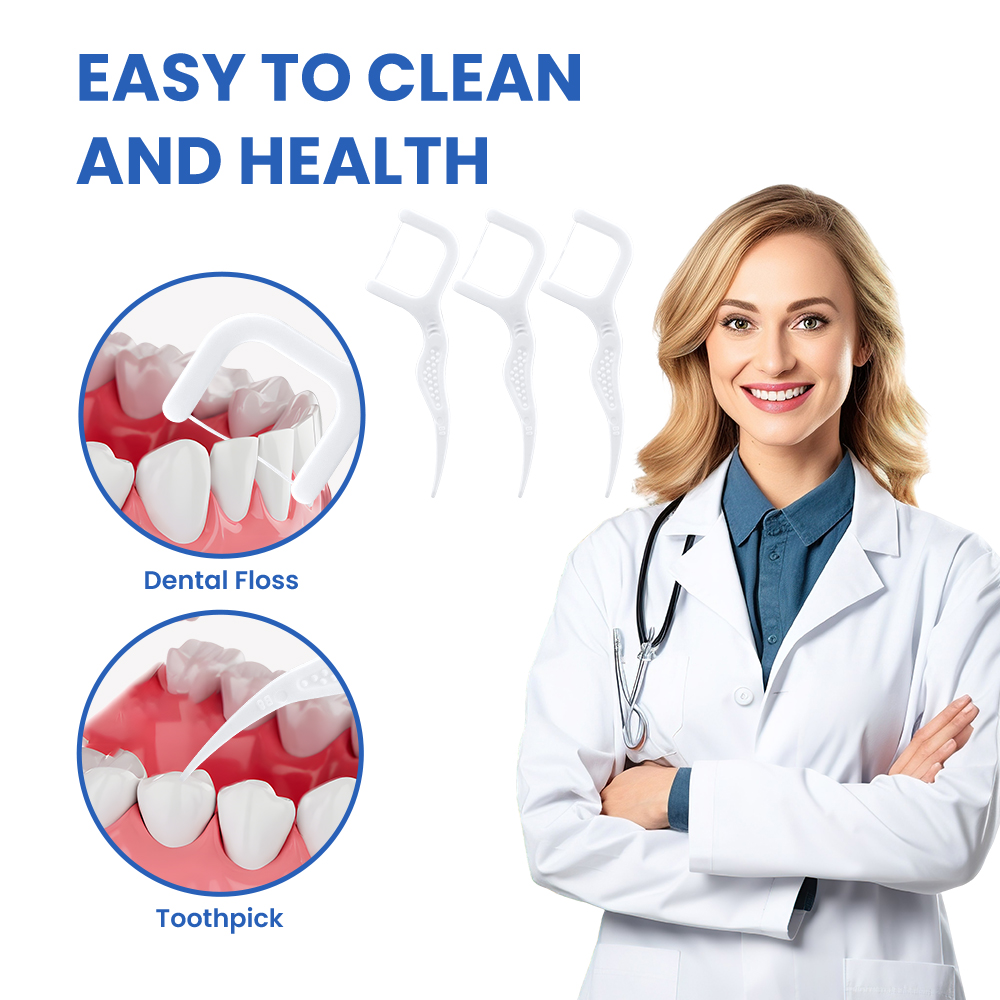 Palito de fio dental descartável de plástico ecológico personalizado (cópia)