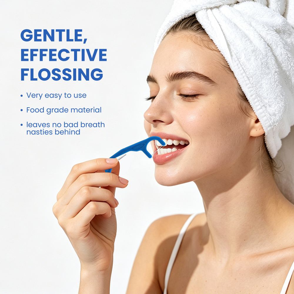Palillos de hilo dental ecológicos personalizados con marca propia (copia)