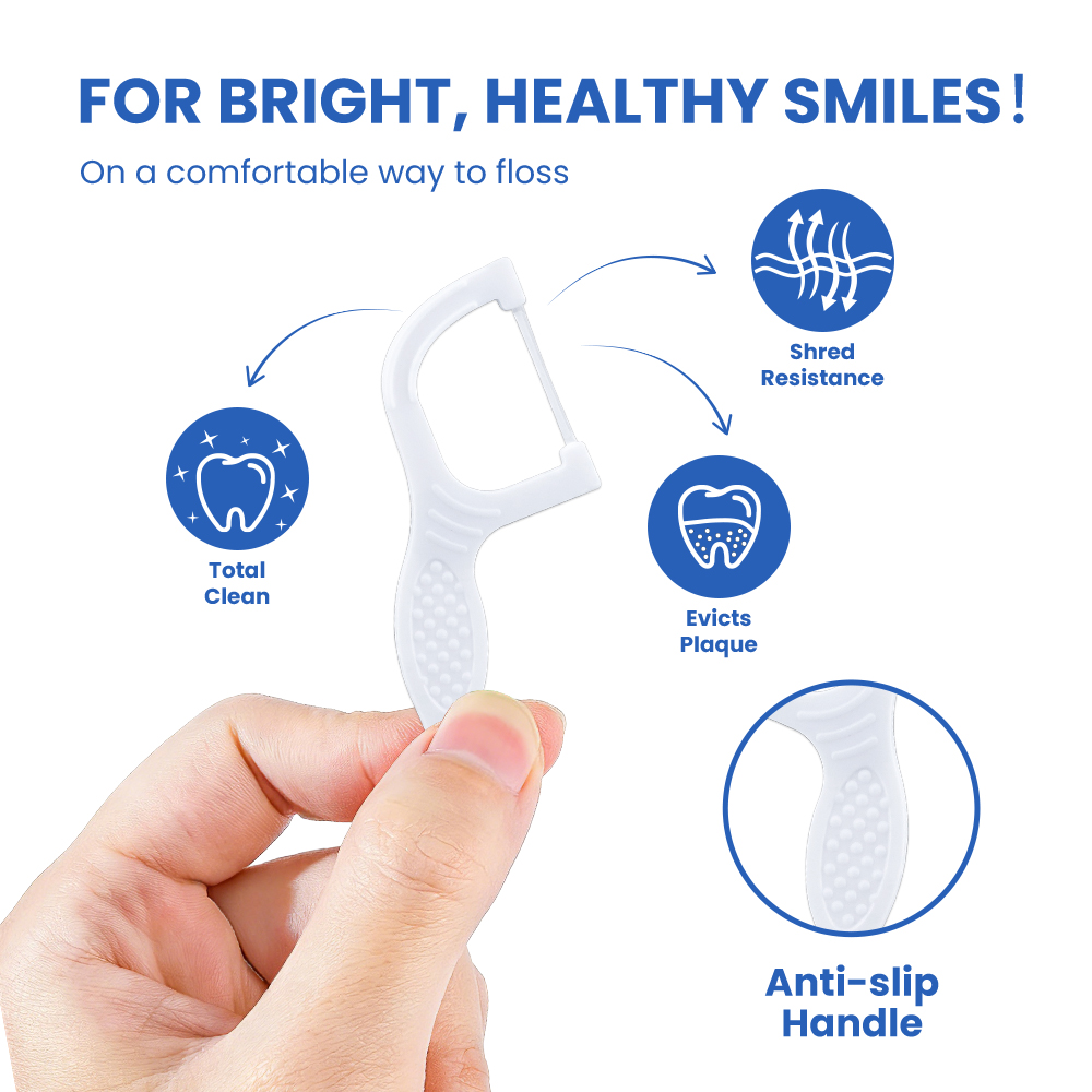 Palitos de fio dental sem cera, próprios para uso alimentar, mais vendidos - cópia do fabricante
