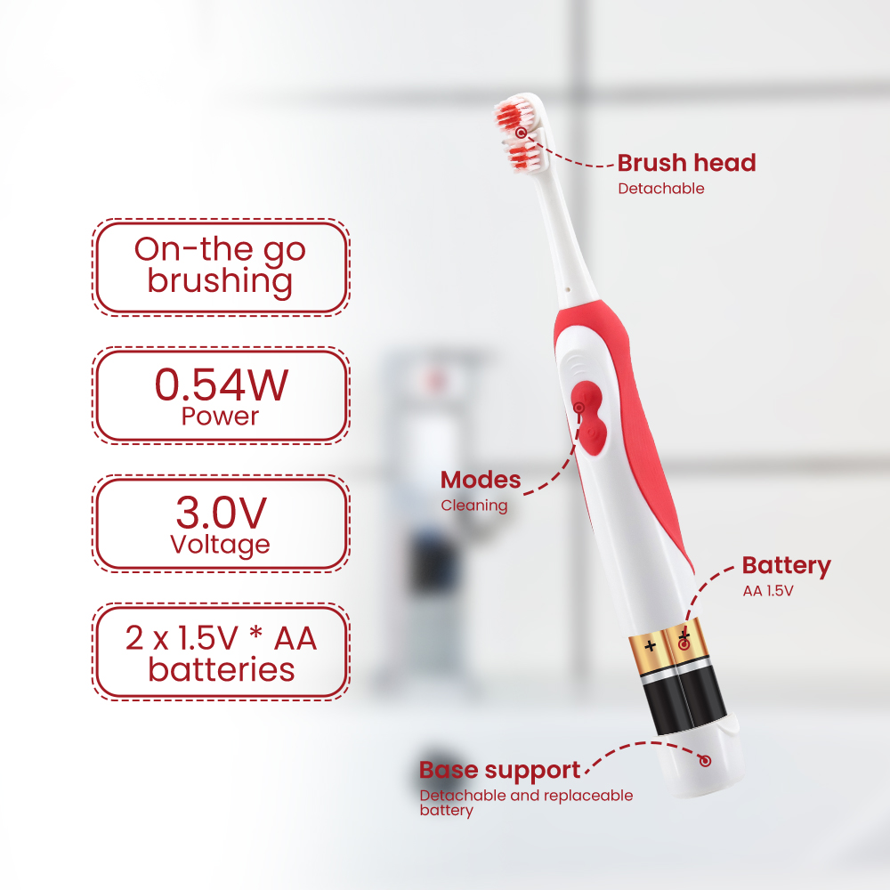Rechargeable Rotary Electric Toothbrush Inductive Charging 2 Cleaning Modes Copy
