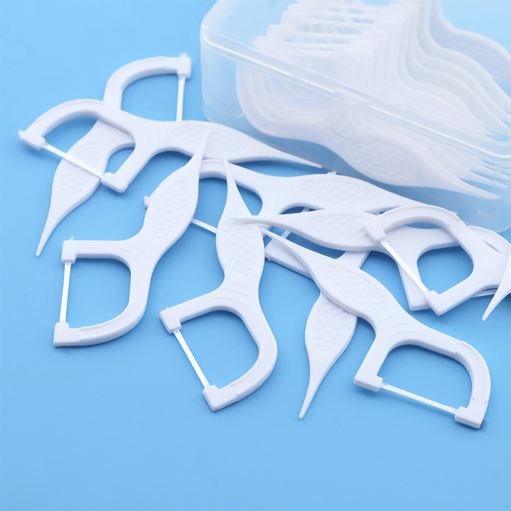 Palitos de fio dental sem cera, próprios para uso alimentar, mais vendidos - cópia do fabricante