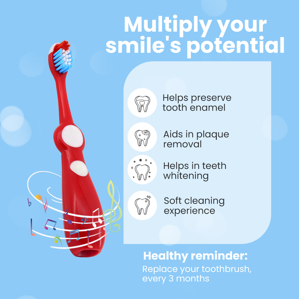 Wholesale Kids Ultra Soft Micro Nano Bristle Toothbrush with Tongue Cleaner Copy