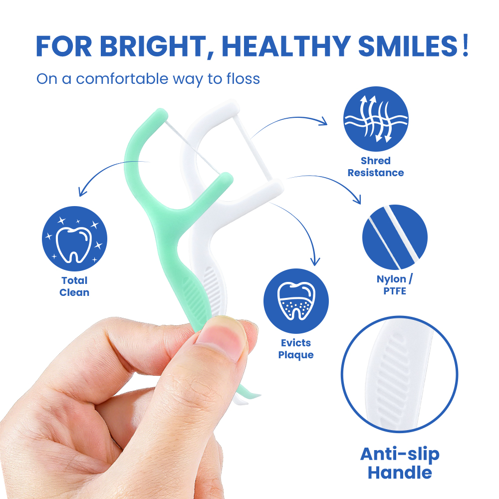 Private Label Customized 2-in-1 Multi-functional Dental Floss Picks Copy