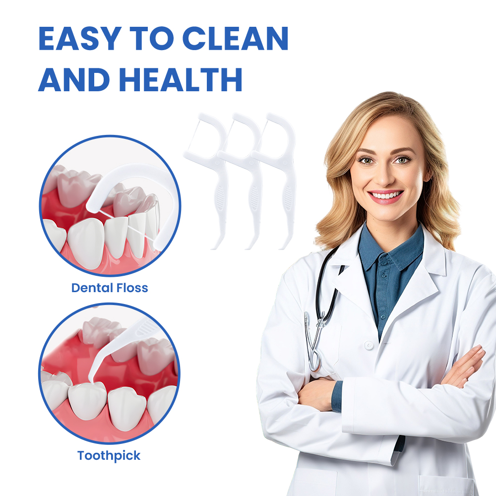 Private Label Customized 2-in-1 Multi-functional Dental Floss Picks Copy