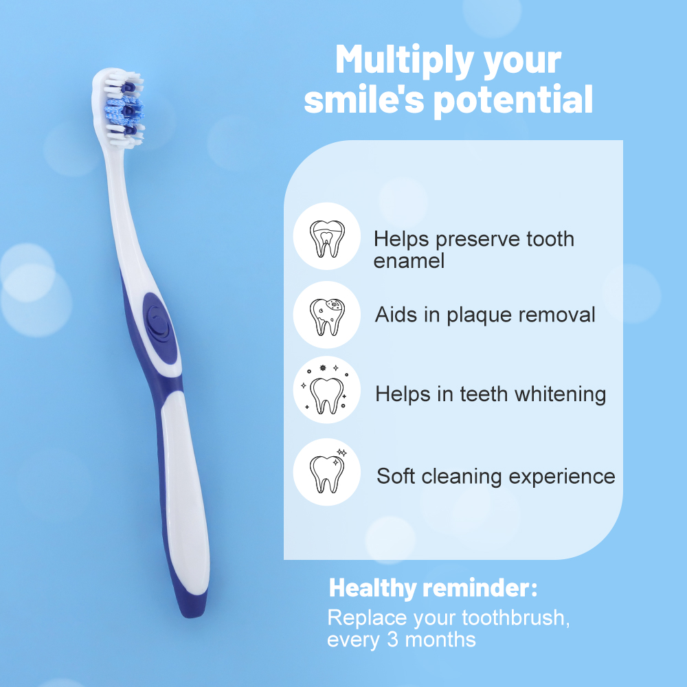 OEM Custom Premium Adult Toothbrush Extra Soft PBT Bristle Copy