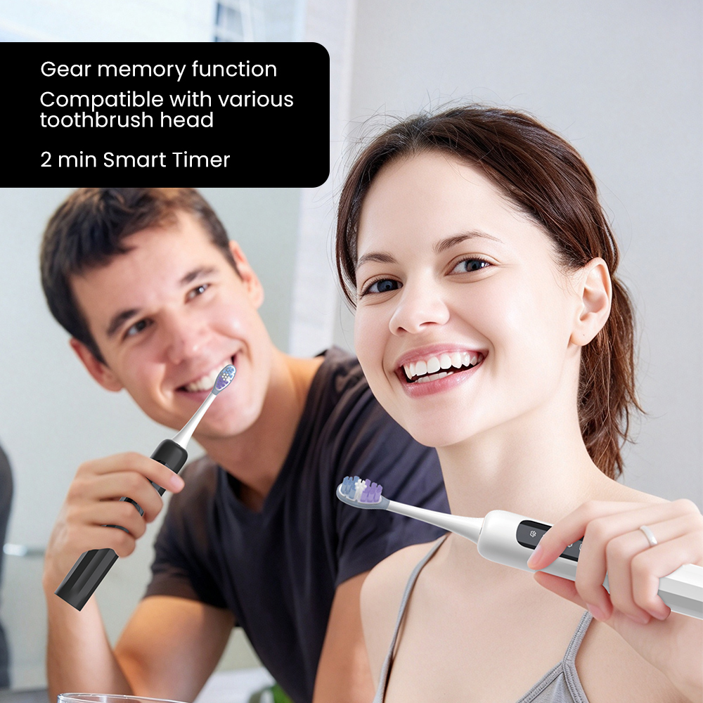 Dual Charging Sonic Toothbrush with LED Mode Display OEM Manufacturer
