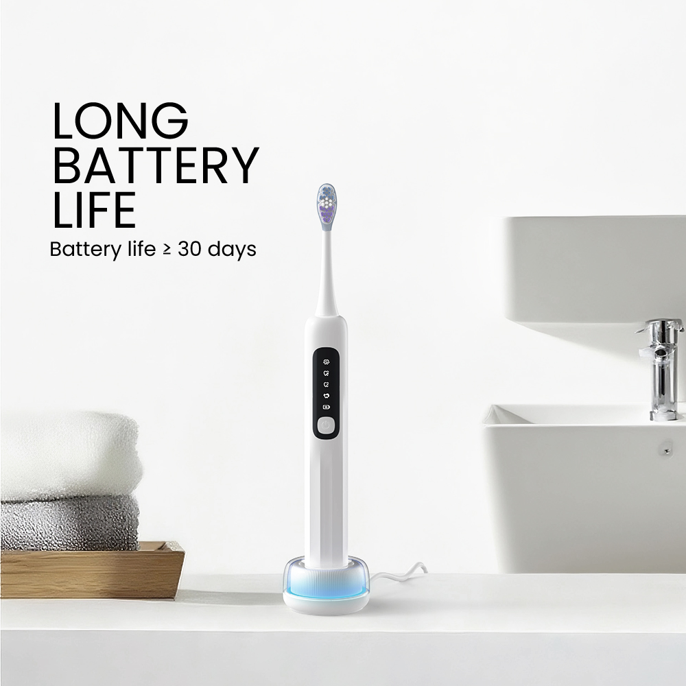 Dual Charging Sonic Toothbrush with LED Mode Display OEM Manufacturer